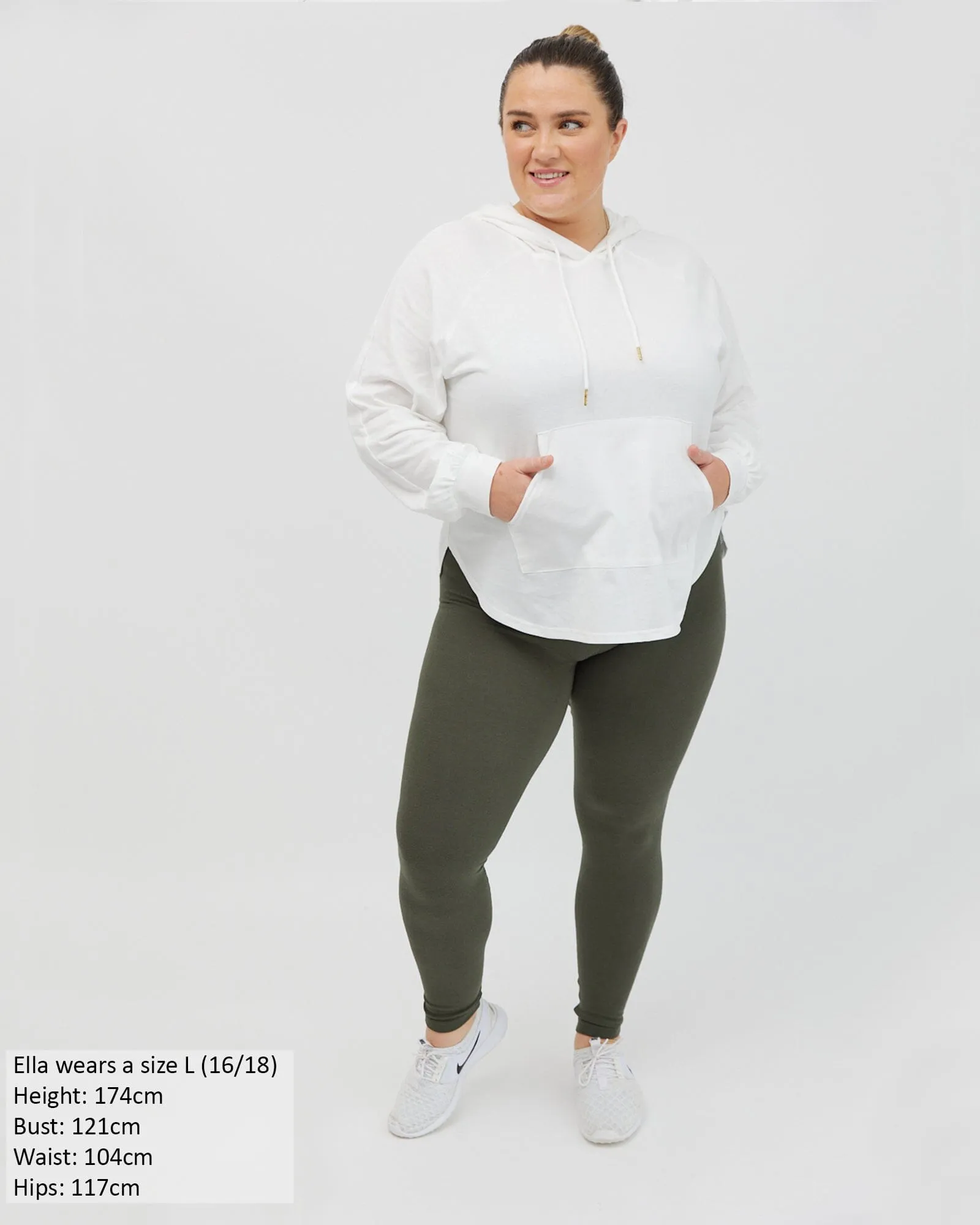 Chelle Long Sleeve Hoodie - White