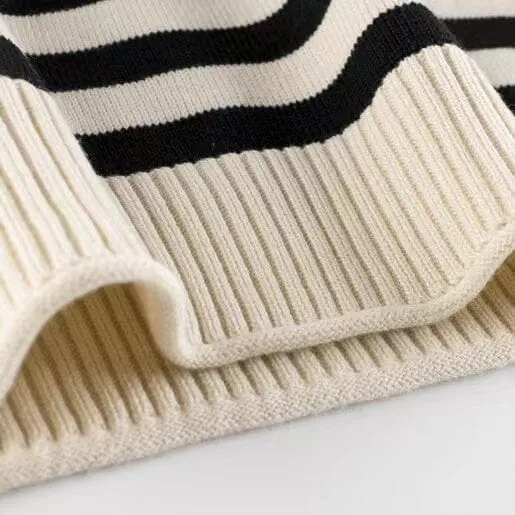 Cora Striped Turtleneck Sweater