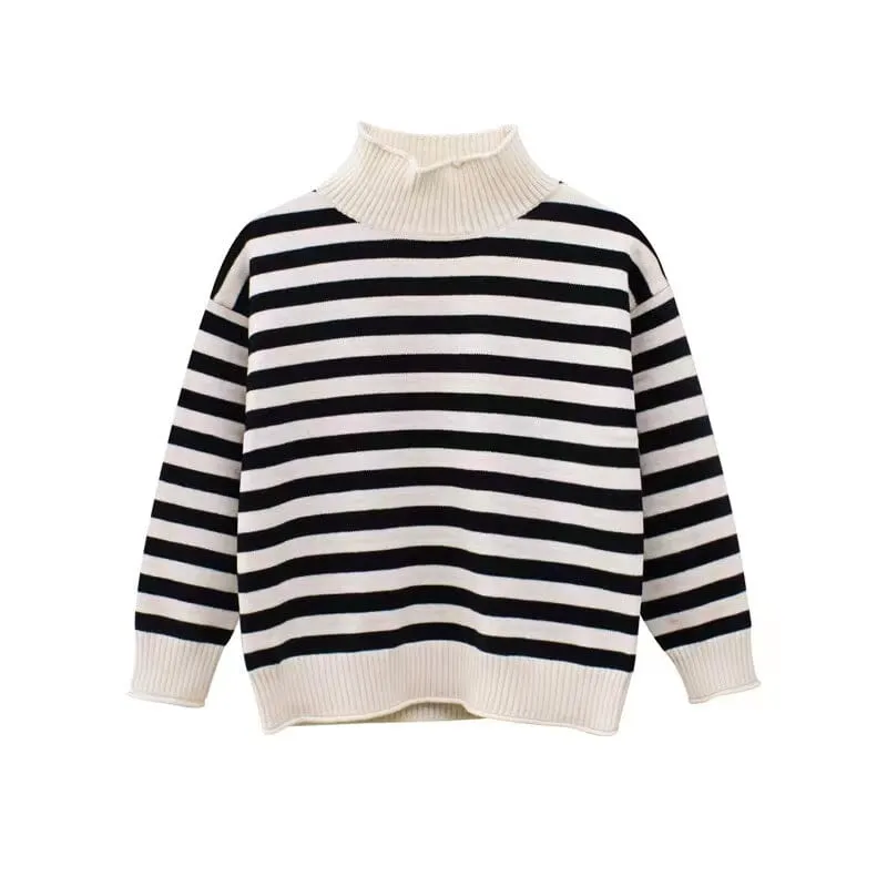 Cora Striped Turtleneck Sweater