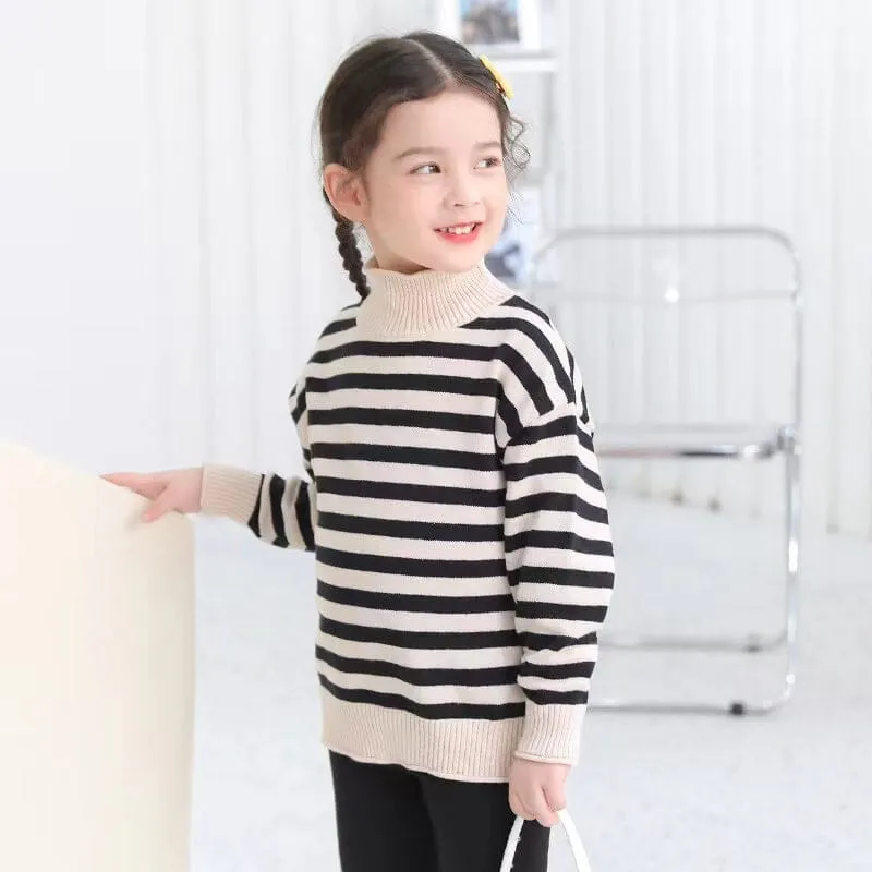 Cora Striped Turtleneck Sweater