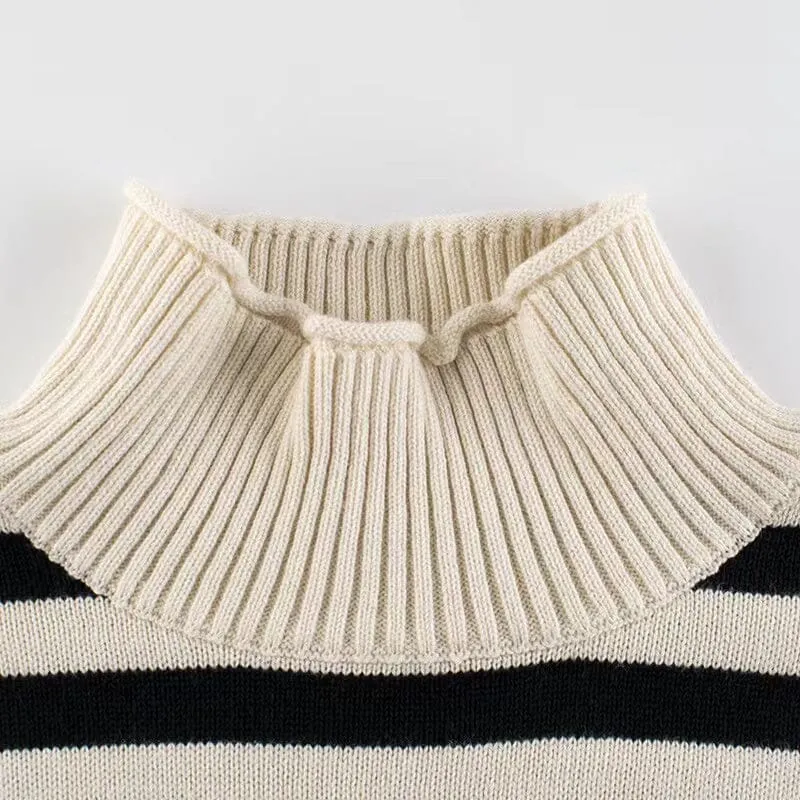 Cora Striped Turtleneck Sweater