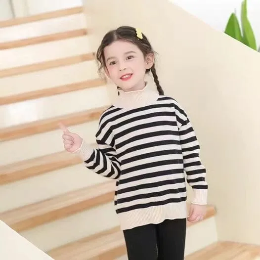 Cora Striped Turtleneck Sweater