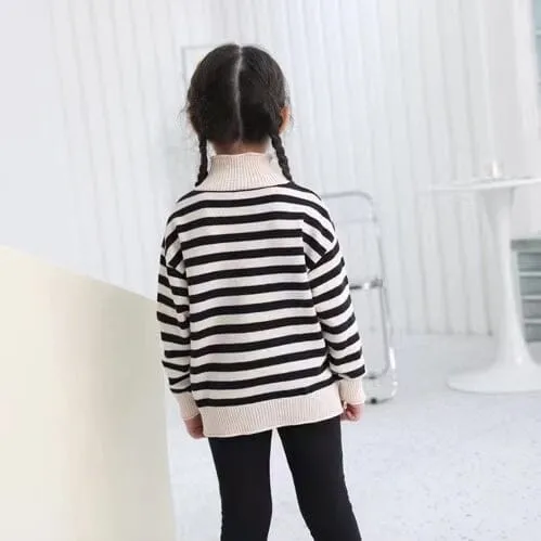 Cora Striped Turtleneck Sweater