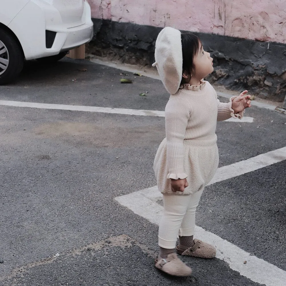 Elliot Solid Color Ruffled Half Turtleneck Sweater