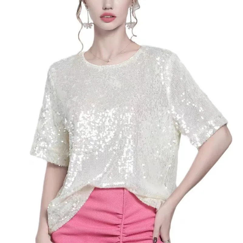 Fashion Short Sleeve Solid Color Shirt