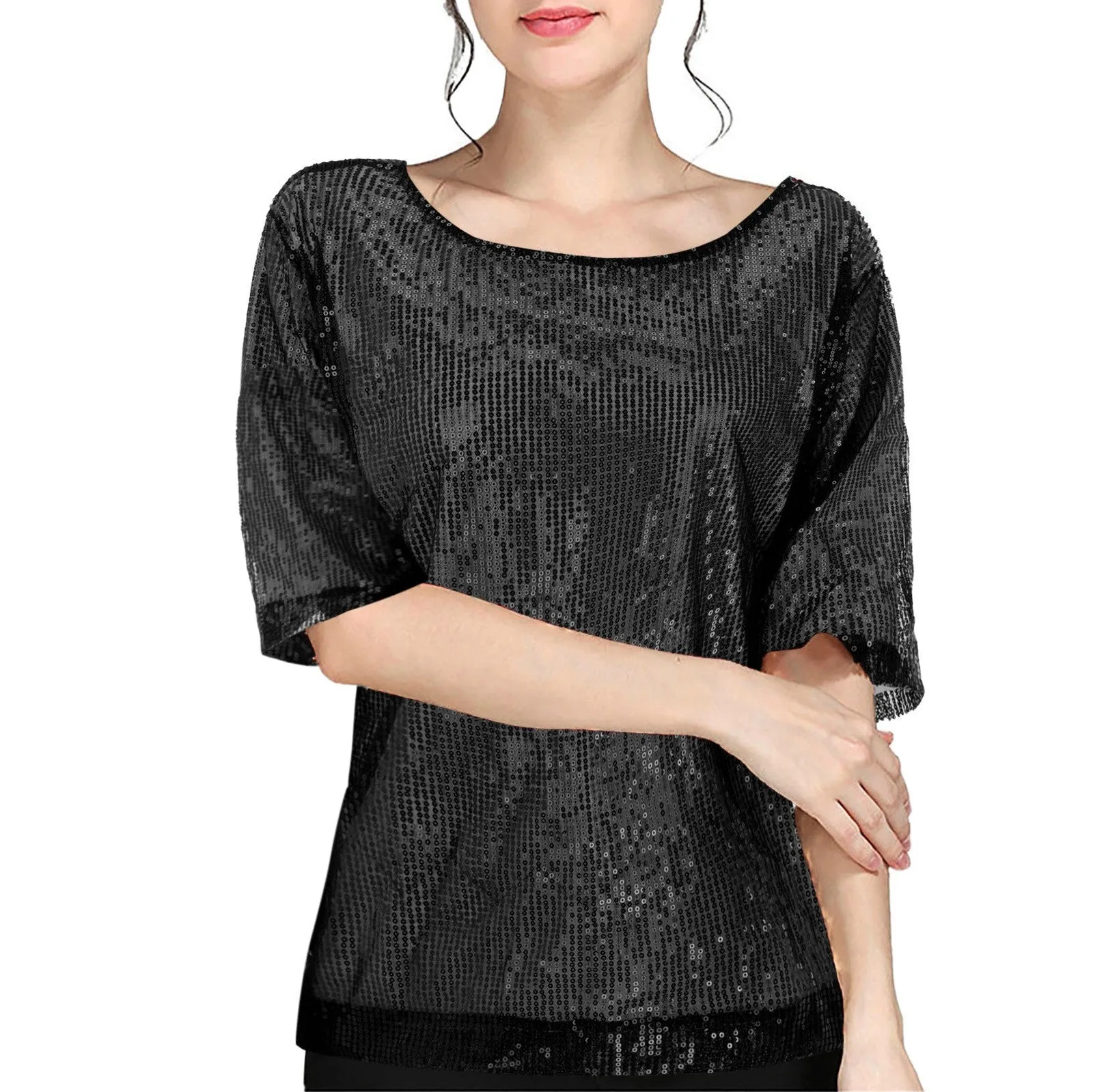 Fashion Short Sleeve Solid Color Shirt