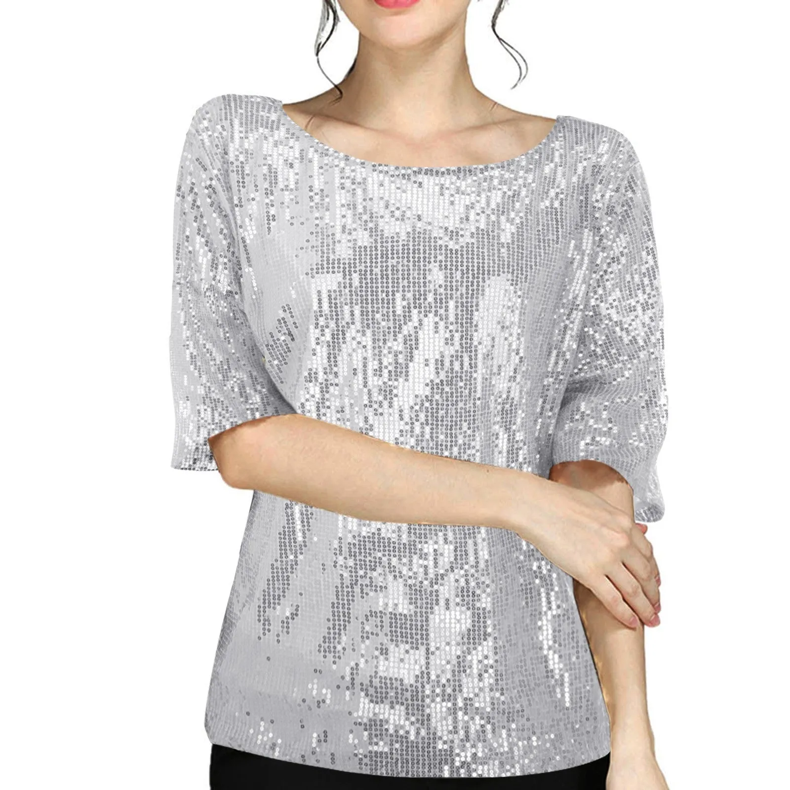 Fashion Short Sleeve Solid Color Shirt
