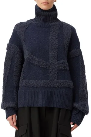 Obsidian Turtleneck Jumper Charcoal