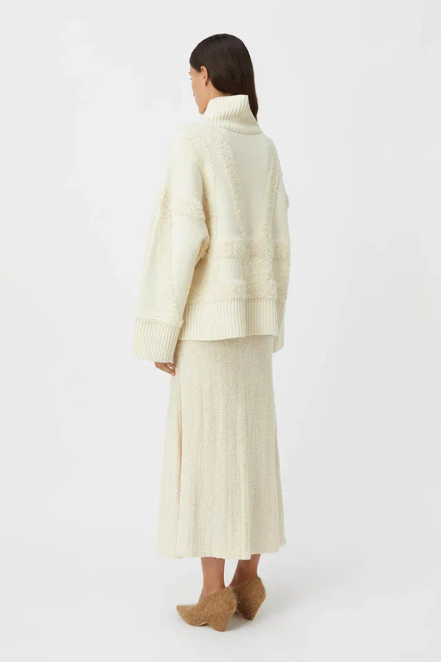 Obsidian Turtleneck Jumper Shearling