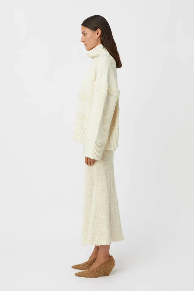 Obsidian Turtleneck Jumper Shearling