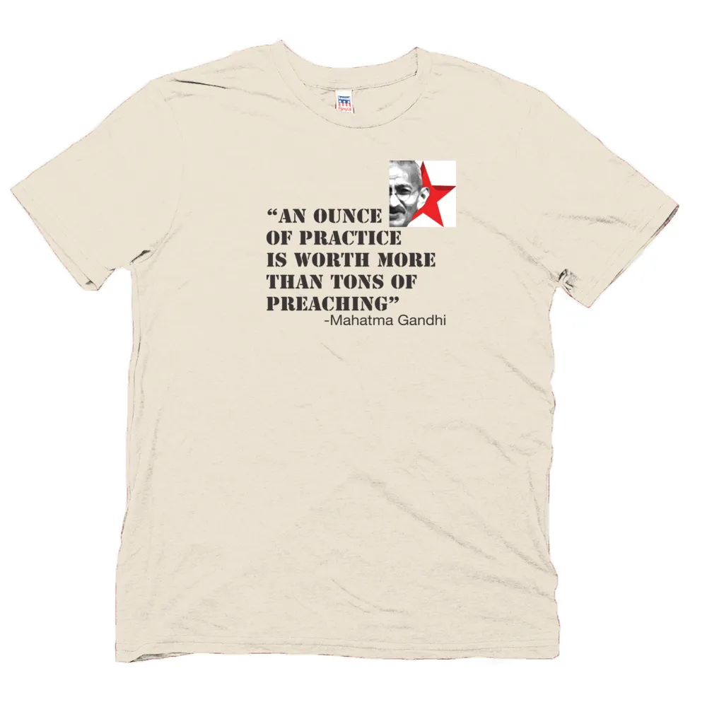 Organic Cotton t-hsirt with Gandhi quote