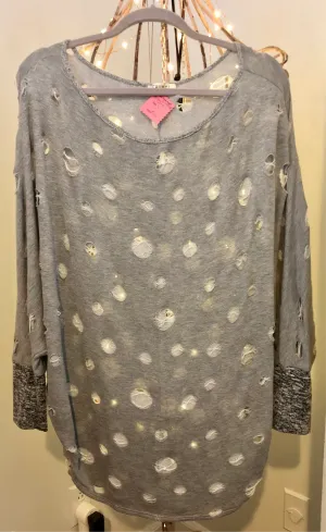 Rockin’ Cutout Distressed Tunic