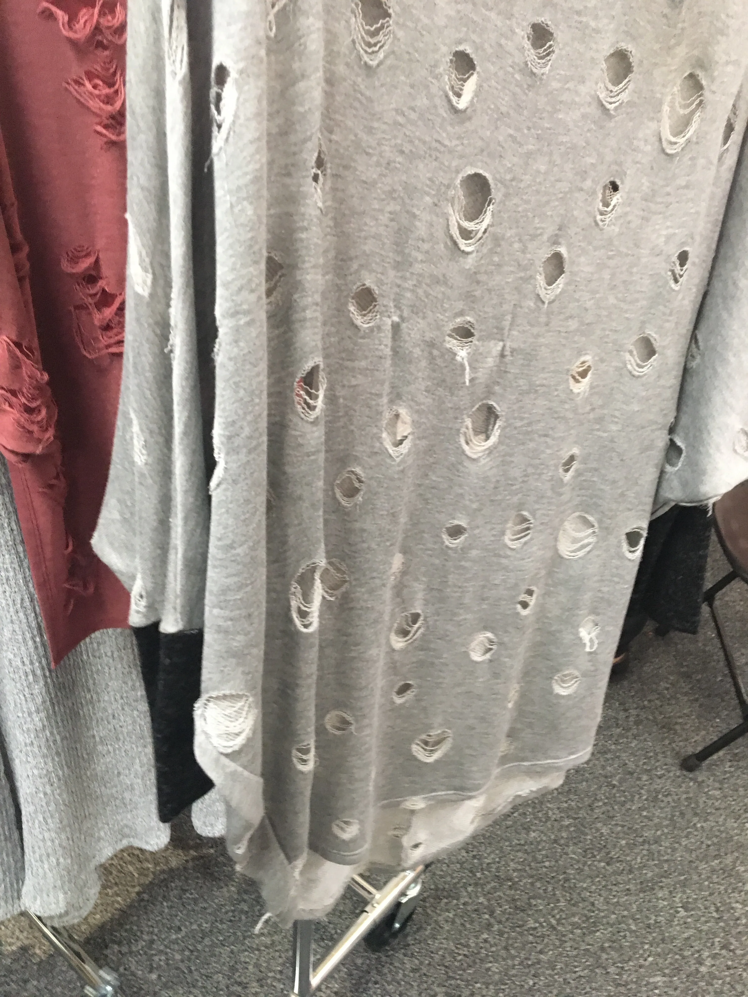 Rockin’ Cutout Distressed Tunic