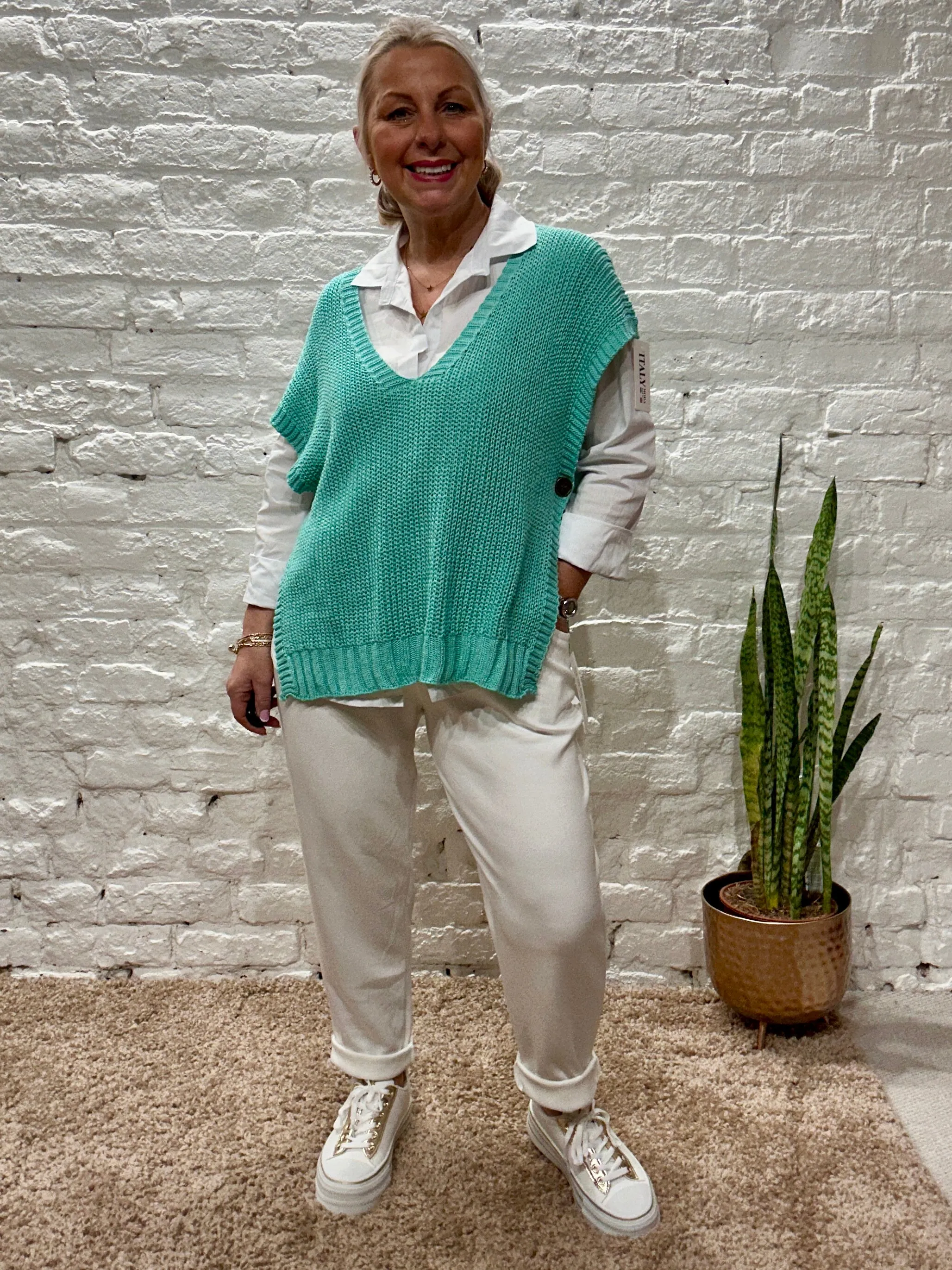 The Talia Tank And Shirt Combination To Piece Set