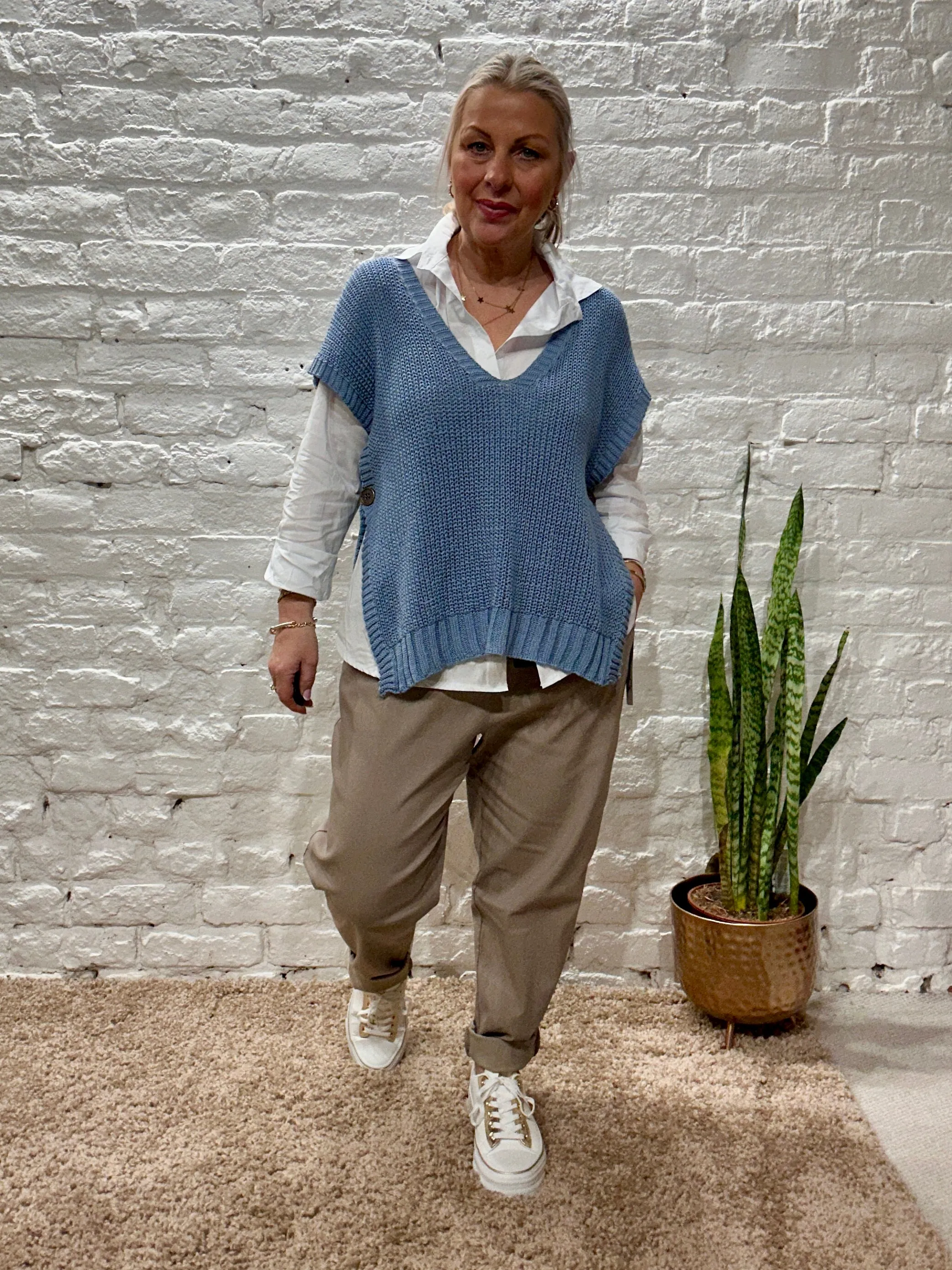 The Talia Tank And Shirt Combination To Piece Set