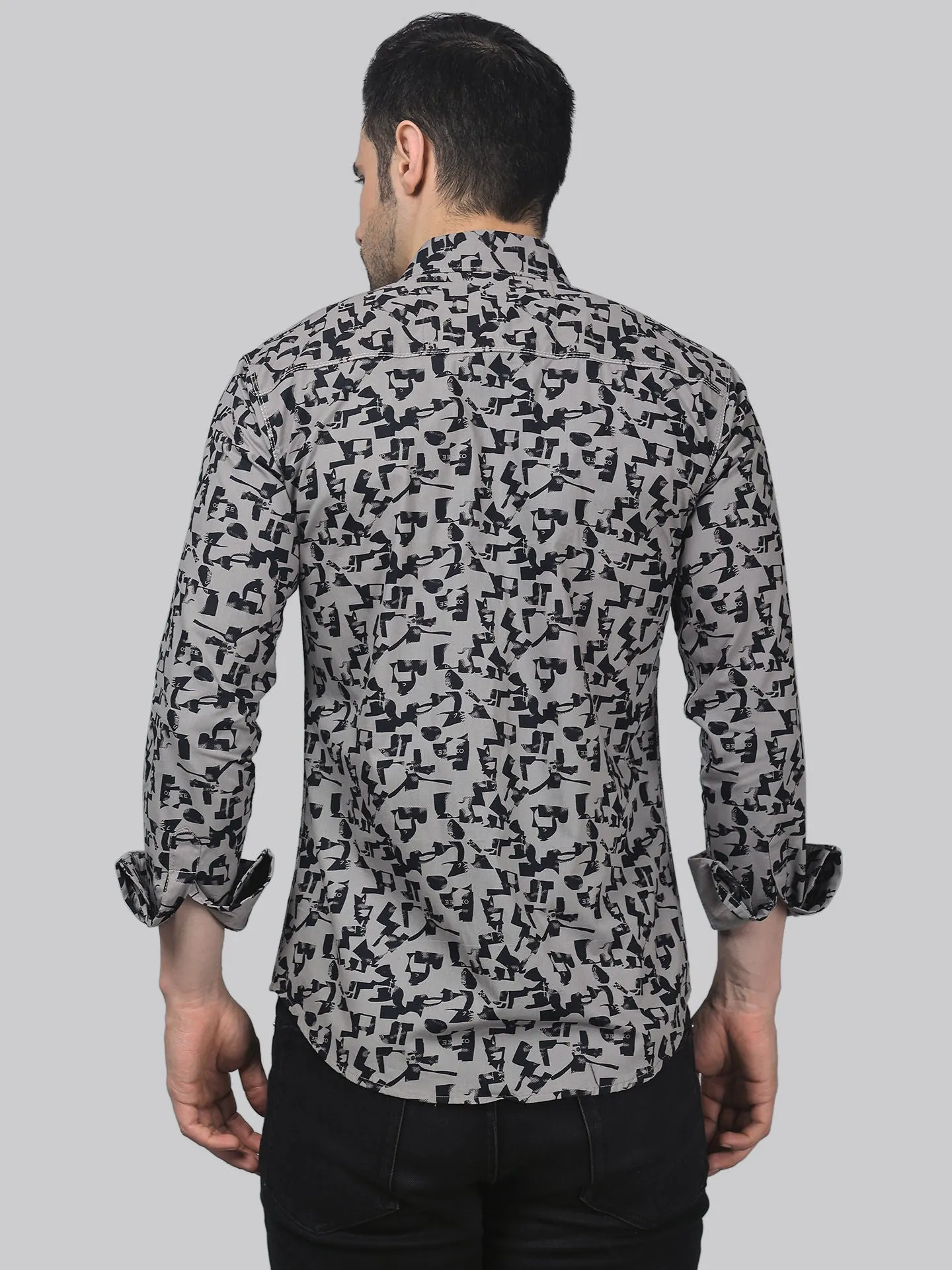 Unique Elegant Men's Printed Shirt