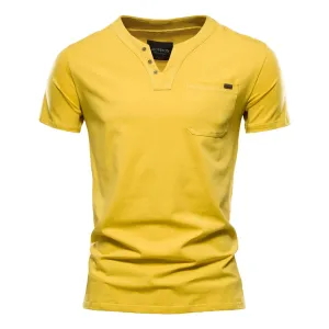 West Louis Casual Cotton Mens Summer T Shirts